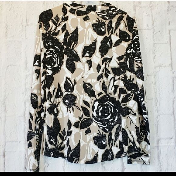 DANA BUCHMAN Floral Button-down Blouse Small - Picture 2 of 7